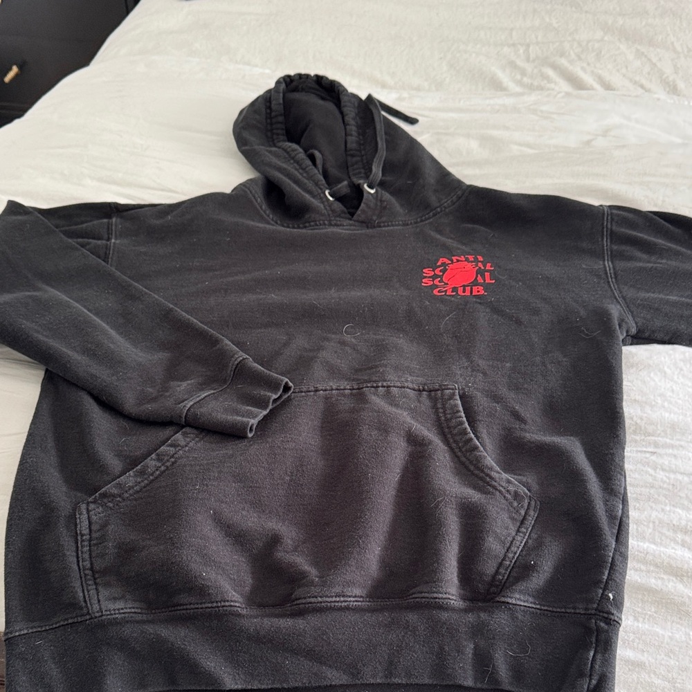 Anti Social Social Club Black and Red Sweater